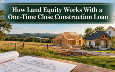How Land Equity Works With a One-Time Close Construction Loan